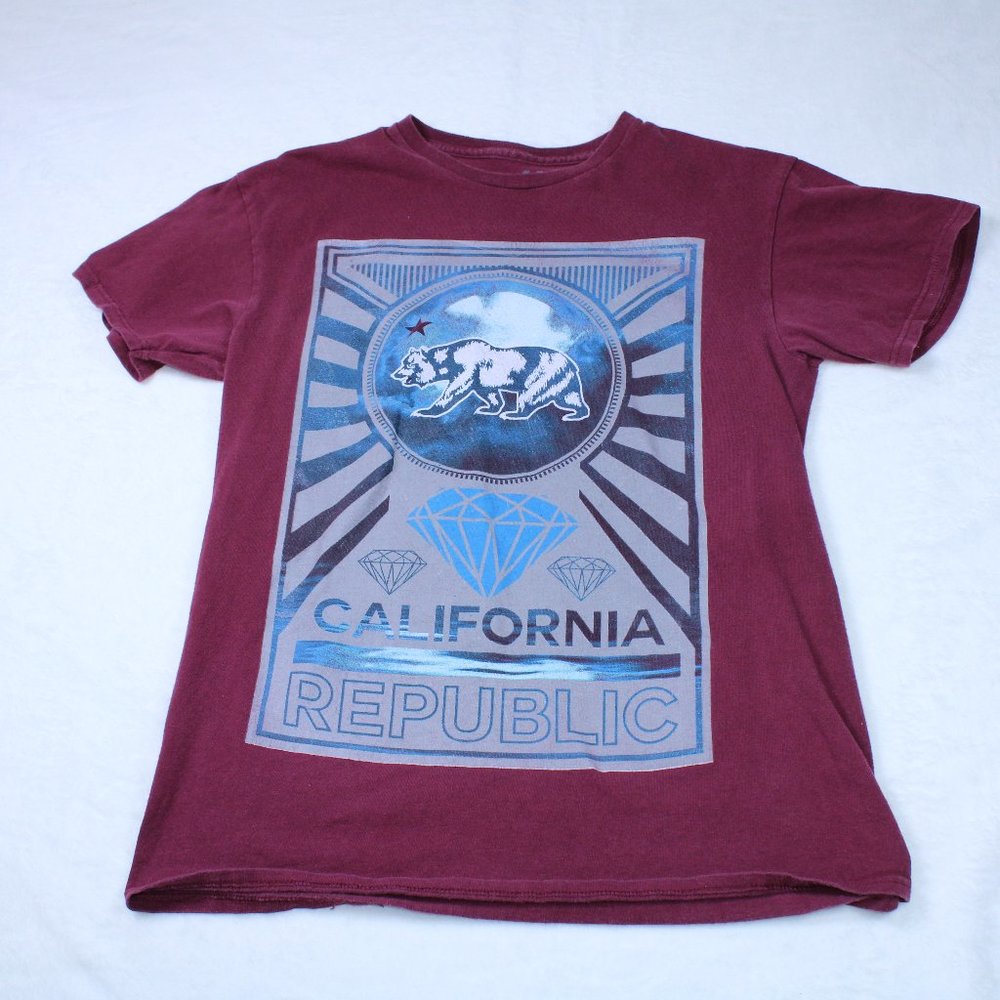 Take That California Republic Men's Large Maroon Bailey Apparel Unisex T-Shirt